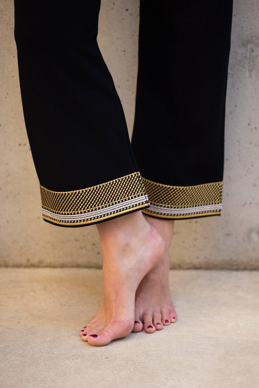 Pantalon brodé Clyde